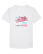 I want to BELIVE Tricou mânecă scurtă guler larg Bărbat Skater