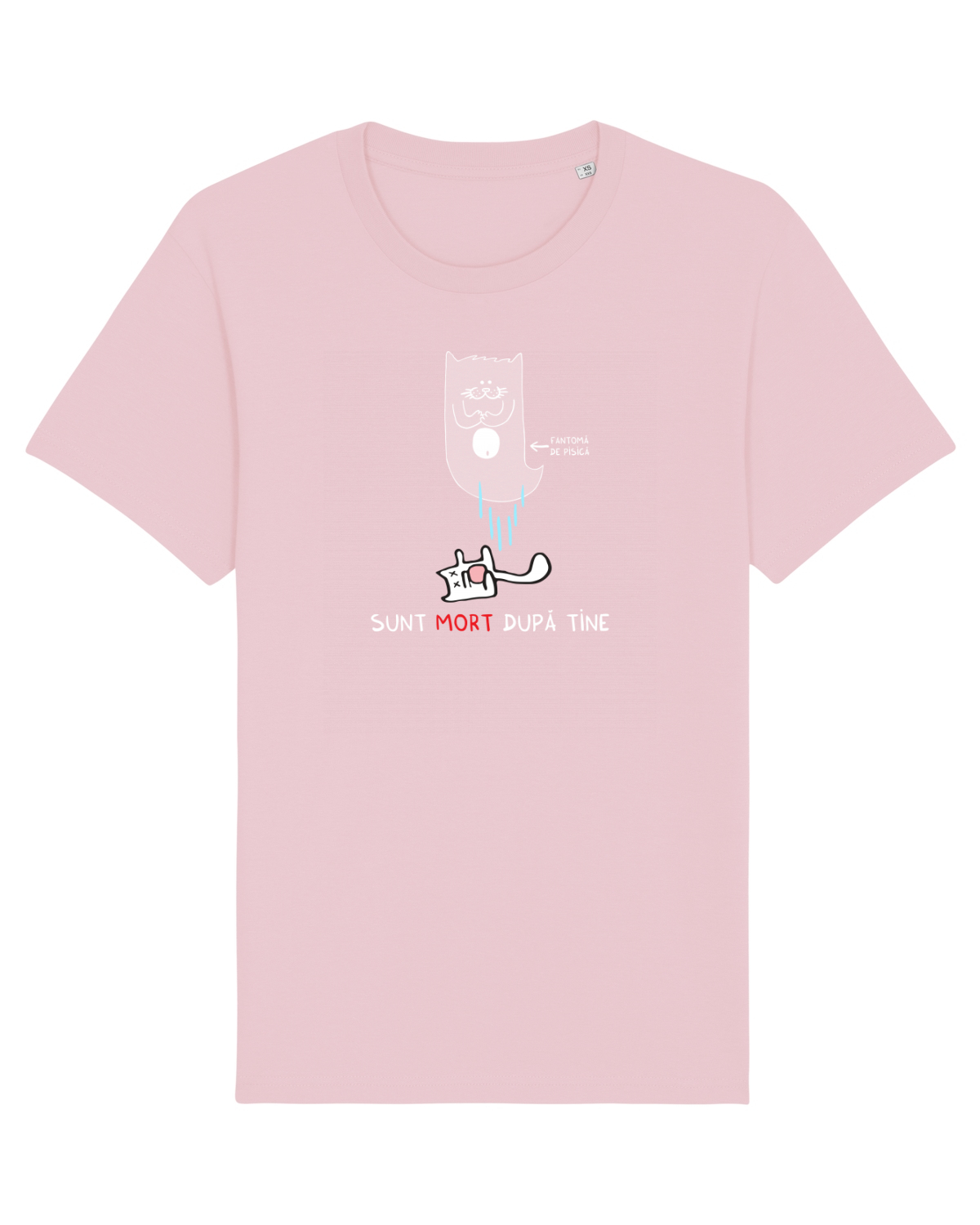 Tricou mânecă scurtă Unisex Rocker Cotton Pink