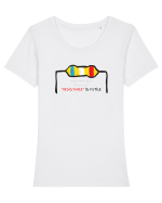 Resistance is futile Tricou mânecă scurtă guler larg fitted Damă Expresser