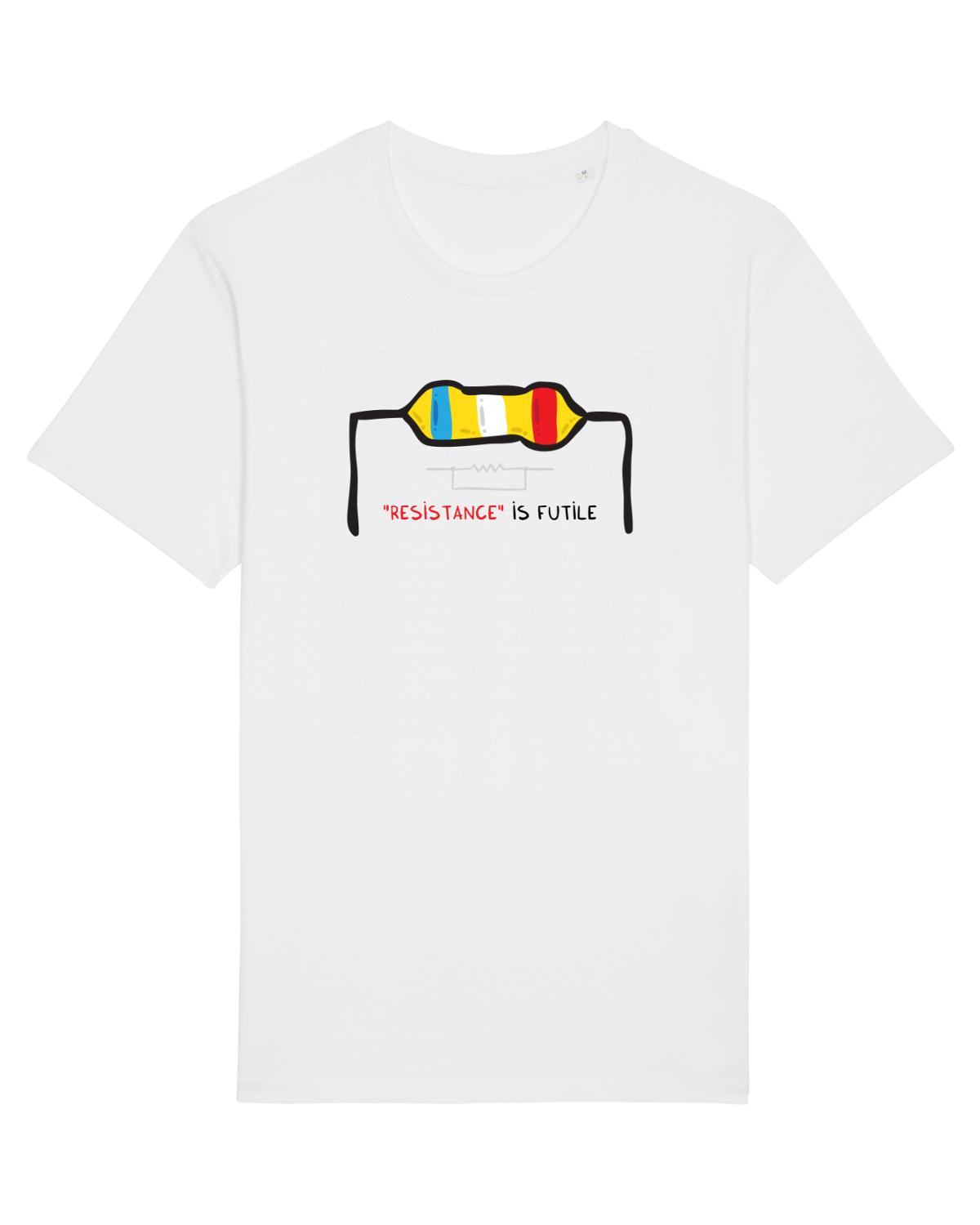 Tricou mânecă scurtă Unisex Rocker White