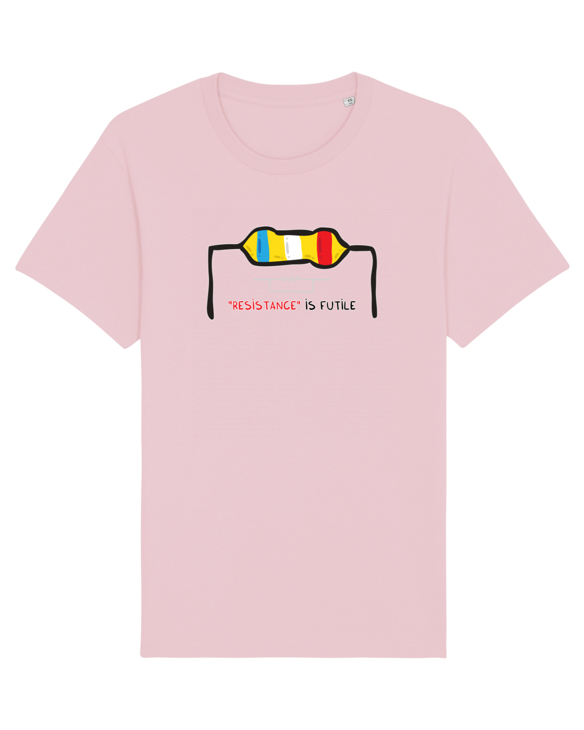 Tricou mânecă scurtă Unisex Rocker Cotton Pink