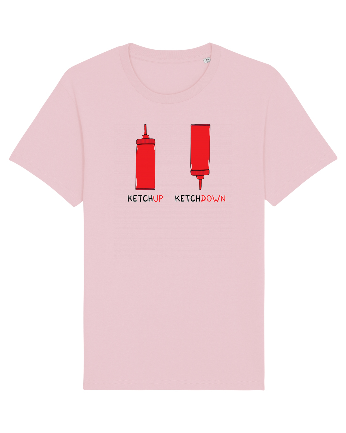 Tricou mânecă scurtă Unisex Rocker Cotton Pink