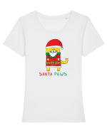 Santa Paws Tricou mânecă scurtă guler larg fitted Damă Expresser
