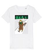 Fetița cu sanie Tricou mânecă scurtă  Copii Mini Creator