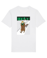 Fetița cu sanie Tricou mânecă scurtă Unisex Rocker