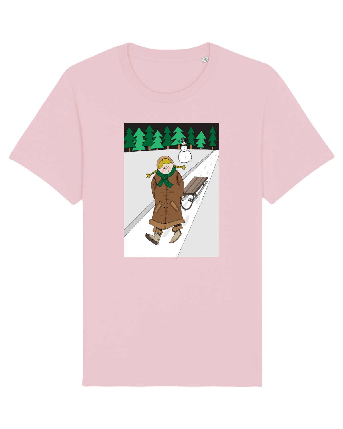 Tricou mânecă scurtă Unisex Rocker Cotton Pink