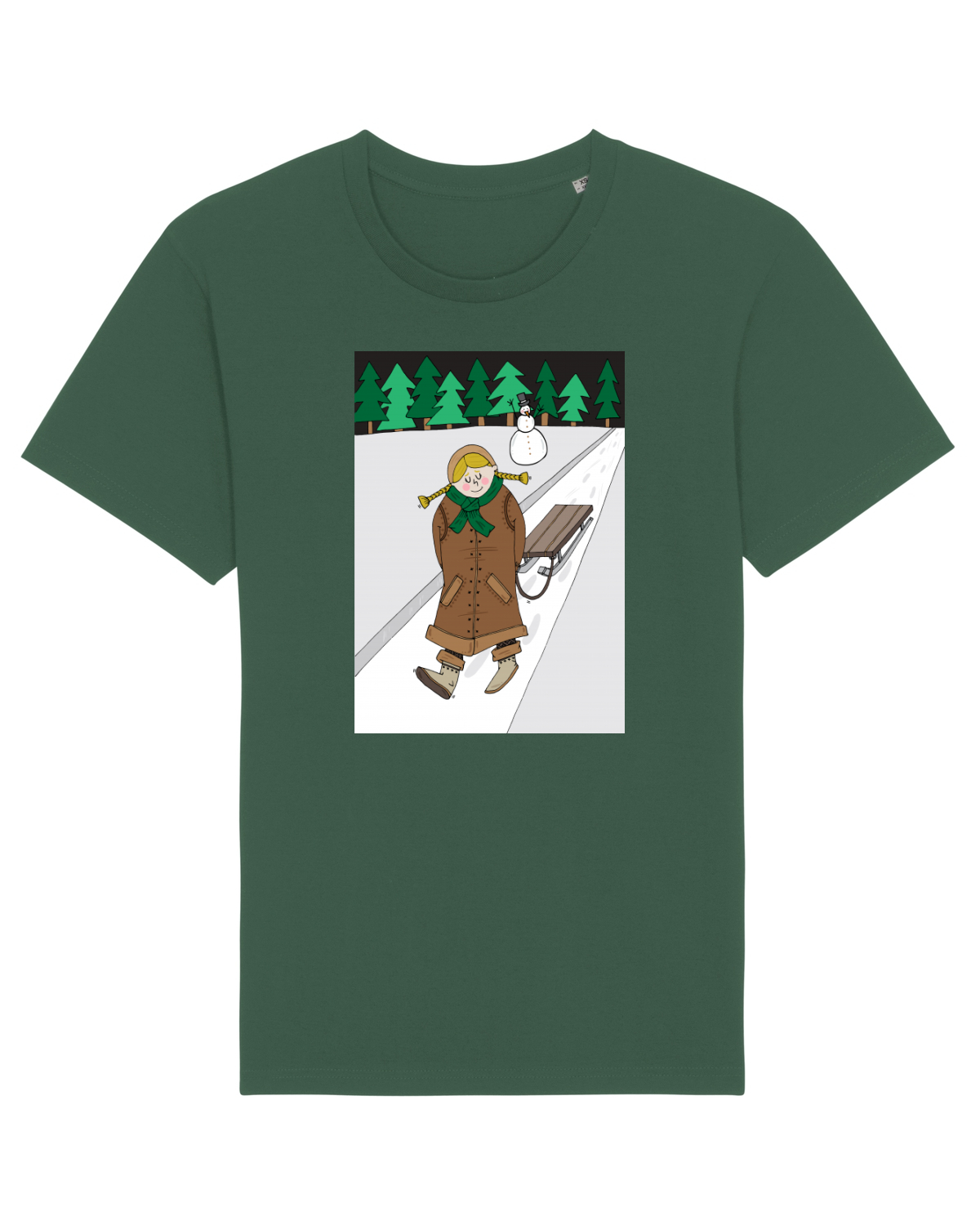 Tricou mânecă scurtă Unisex Rocker Bottle Green