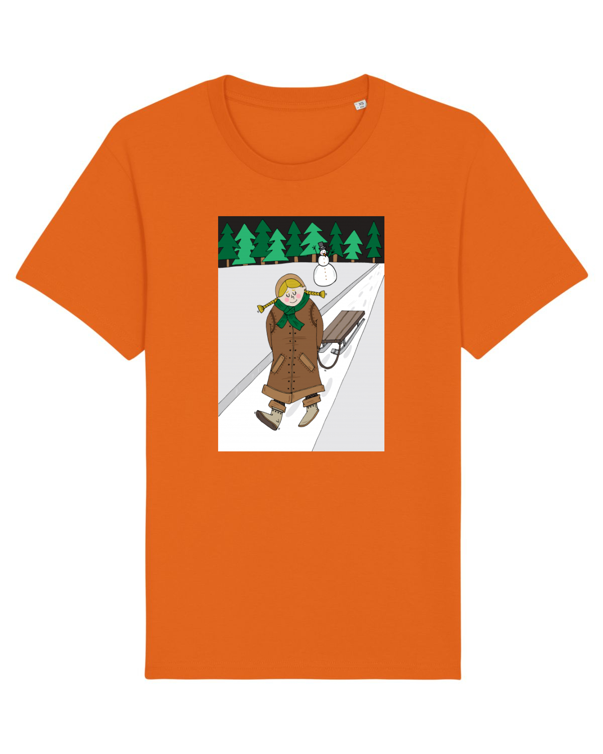 Tricou mânecă scurtă Unisex Rocker Bright Orange