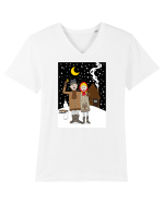 La colindat Tricou mânecă scurtă guler V Bărbat Presenter