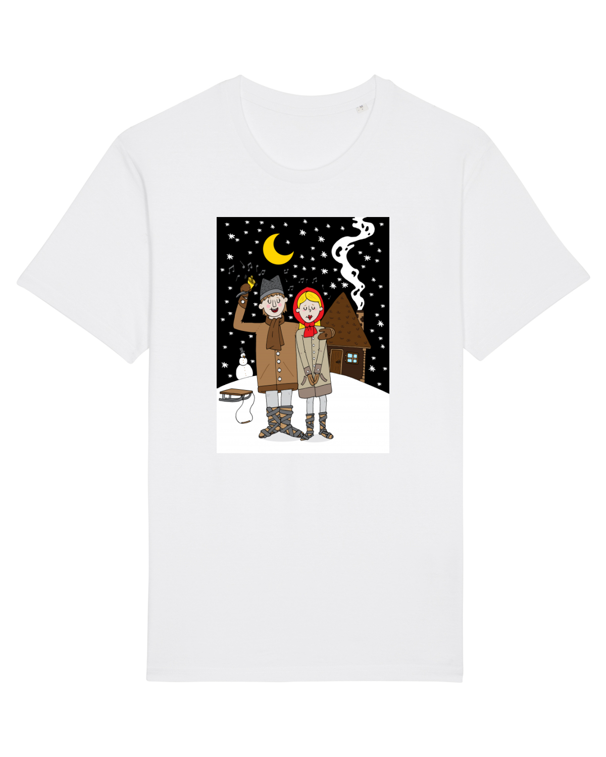 Tricou mânecă scurtă Unisex Rocker White