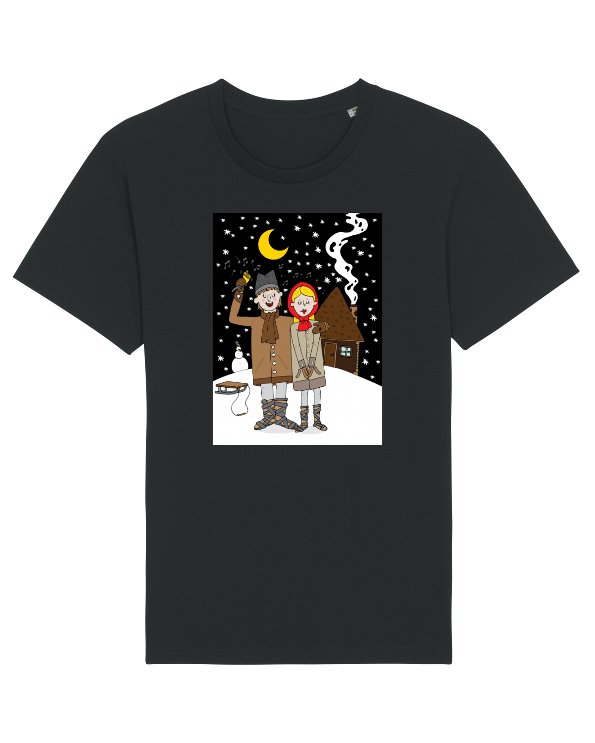 Tricou mânecă scurtă Unisex Rocker Black