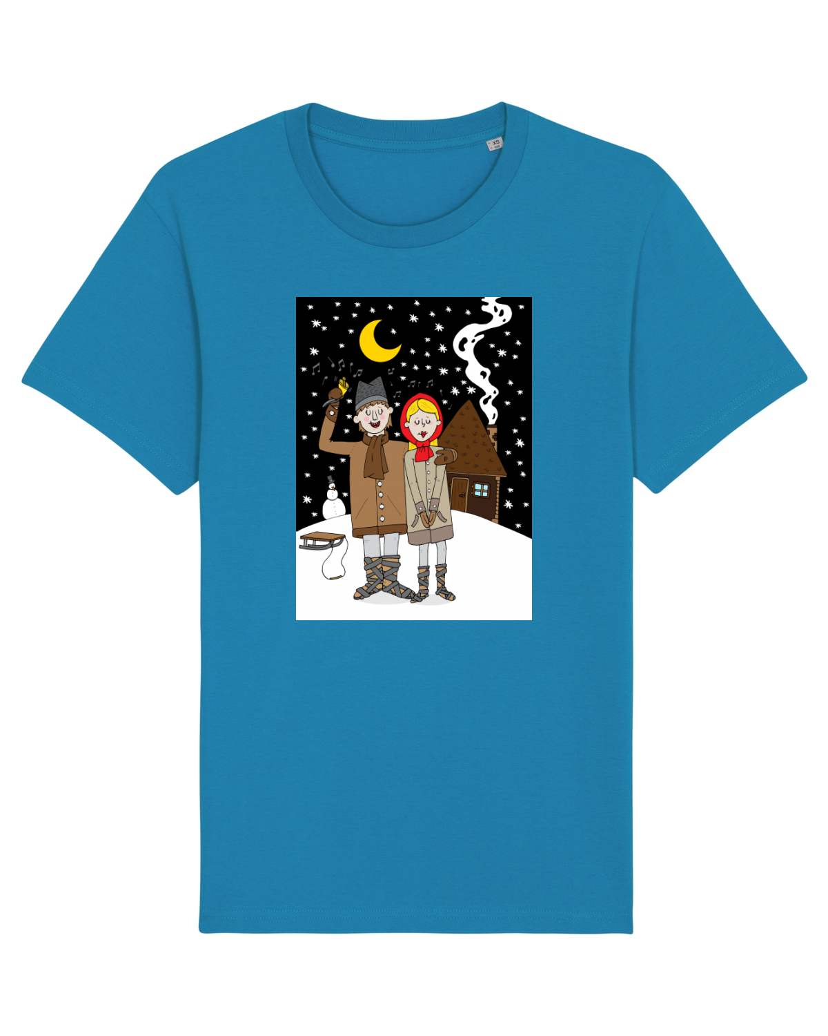 Tricou mânecă scurtă Unisex Rocker Azur