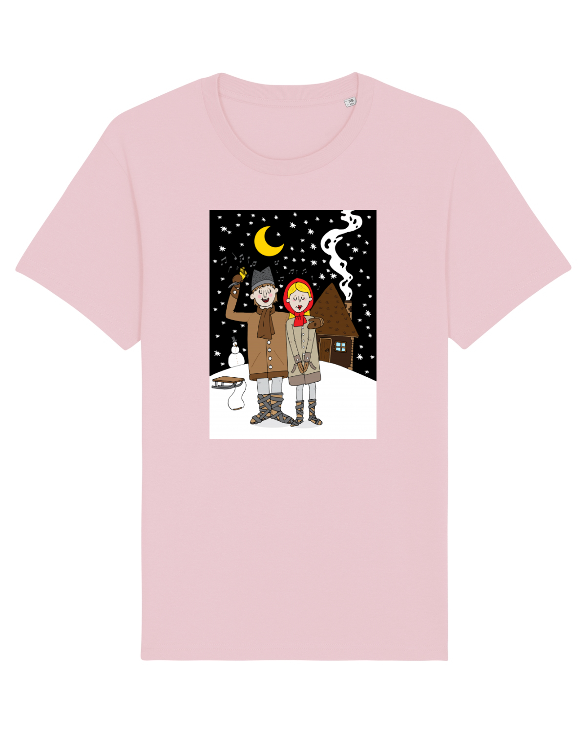 Tricou mânecă scurtă Unisex Rocker Cotton Pink