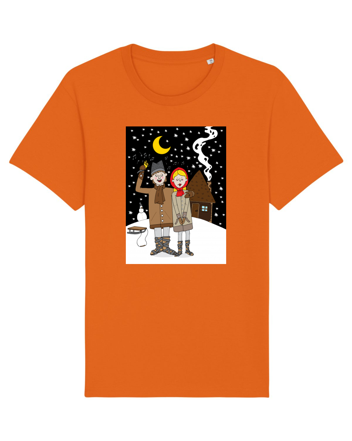 Tricou mânecă scurtă Unisex Rocker Bright Orange