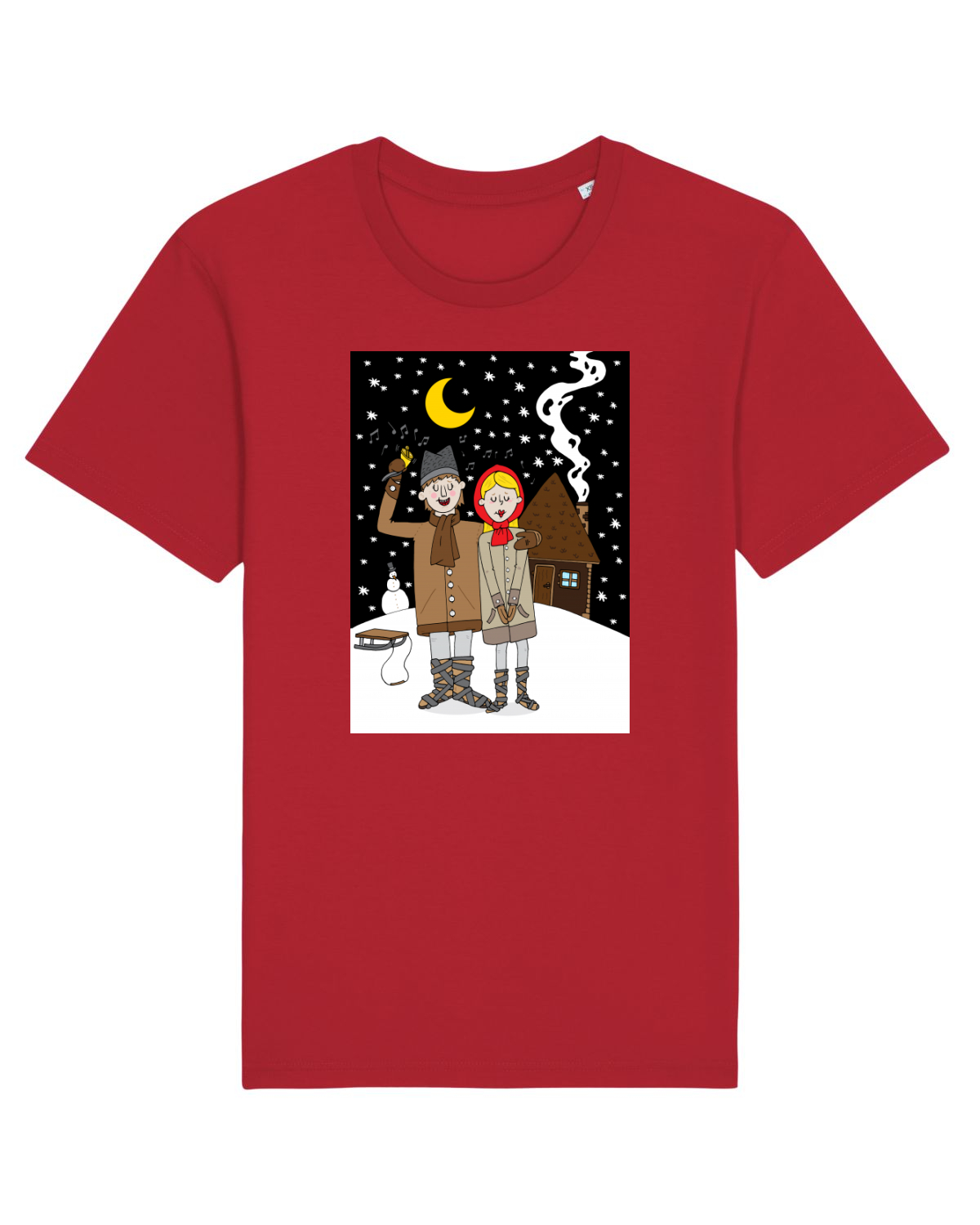 Tricou mânecă scurtă Unisex Rocker Red