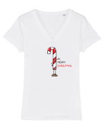 Candy Stick Tricou mânecă scurtă guler V Damă Evoker