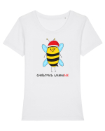 Christmas WannaBee Tricou mânecă scurtă guler larg fitted Damă Expresser