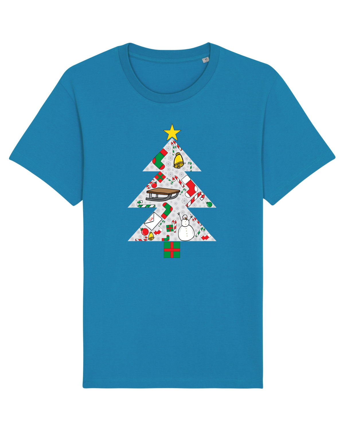 Tricou mânecă scurtă Unisex Rocker Azur