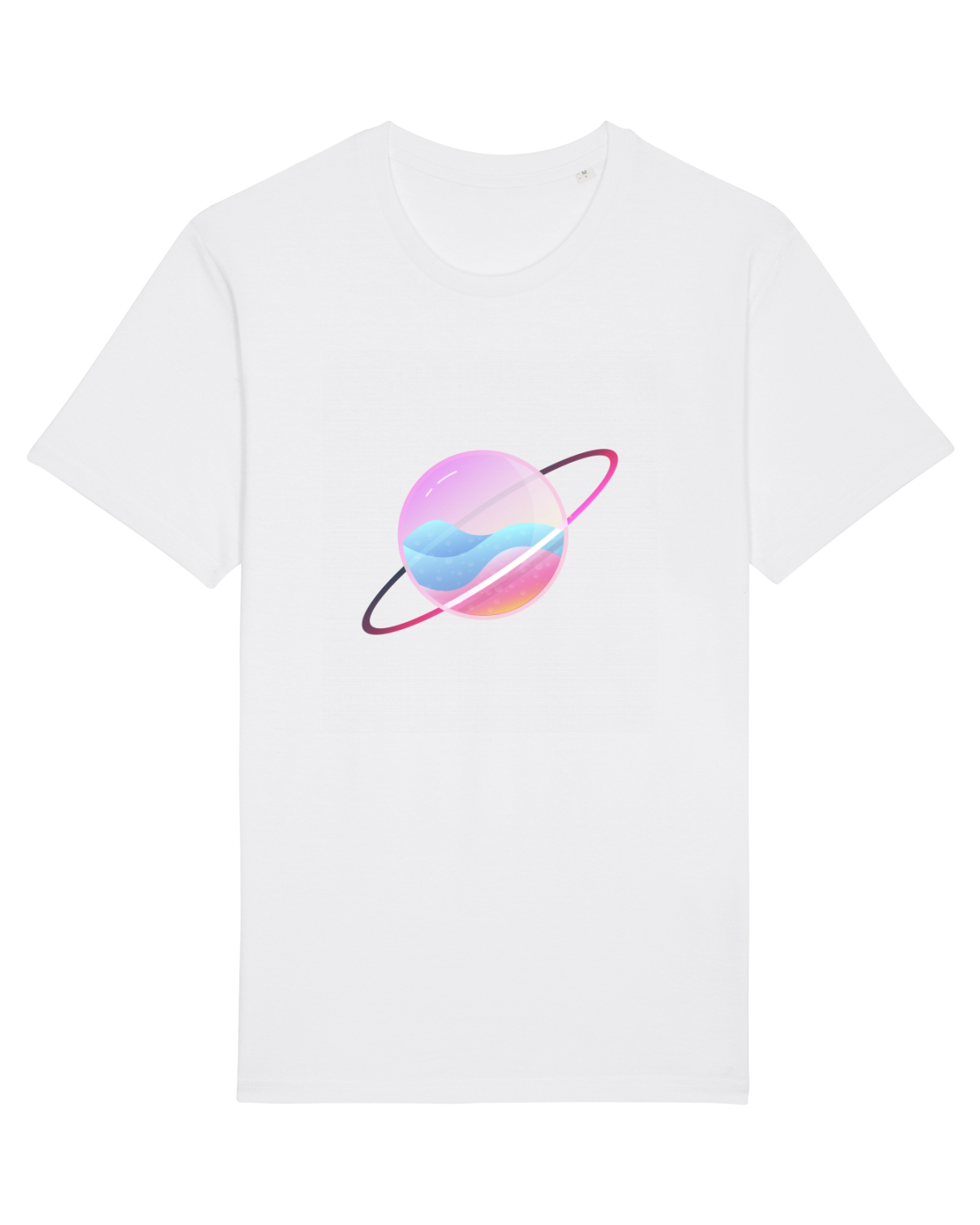 Tricou mânecă scurtă Unisex Rocker White