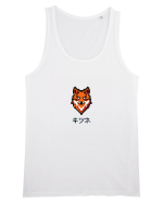 Vulpe (kitsune, katakana) Pixel Art  (negru) Maiou Bărbat Runs