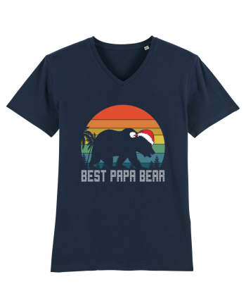 Best Papa Bear Christmas French Navy