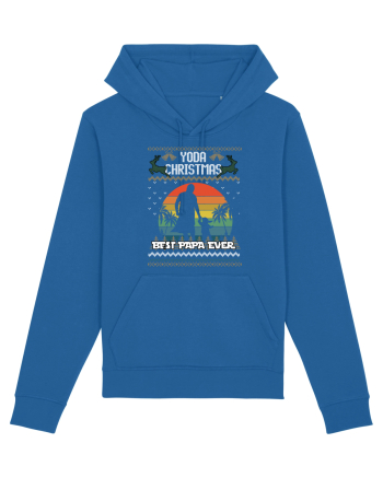 Best Papa Ever Yoda Christmas Royal Blue