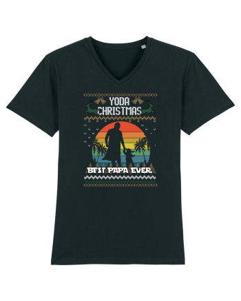 Best Papa Ever Yoda Christmas Black