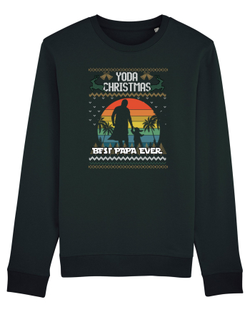 Best Papa Ever Yoda Christmas Black
