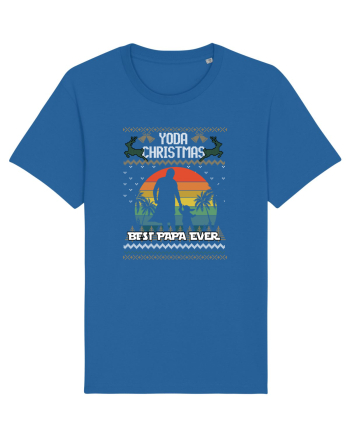 Best Papa Ever Yoda Christmas Royal Blue