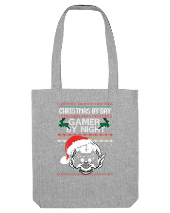 Christmas By Day Gamer By Night Heather Grey