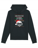 Christmas By Day Gamer By Night Hanorac Unisex Drummer