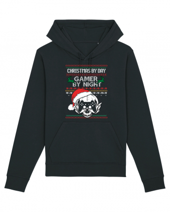 Christmas By Day Gamer By Night Black