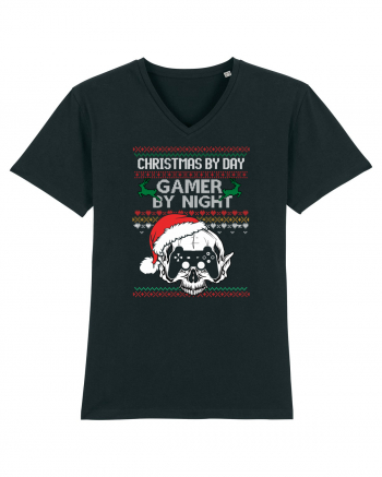 Christmas By Day Gamer By Night Black