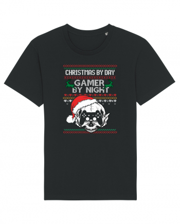 Christmas By Day Gamer By Night Black