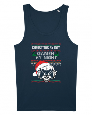 Christmas By Day Gamer By Night Navy