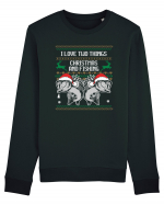 I Love Two Things Christmas And Fishing Bluză mânecă lungă Unisex Rise