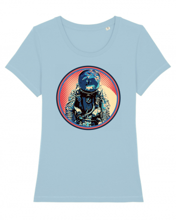 Retro Astronaut  Sky Blue