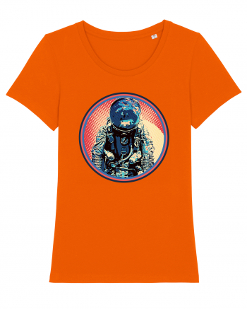 Retro Astronaut  Bright Orange