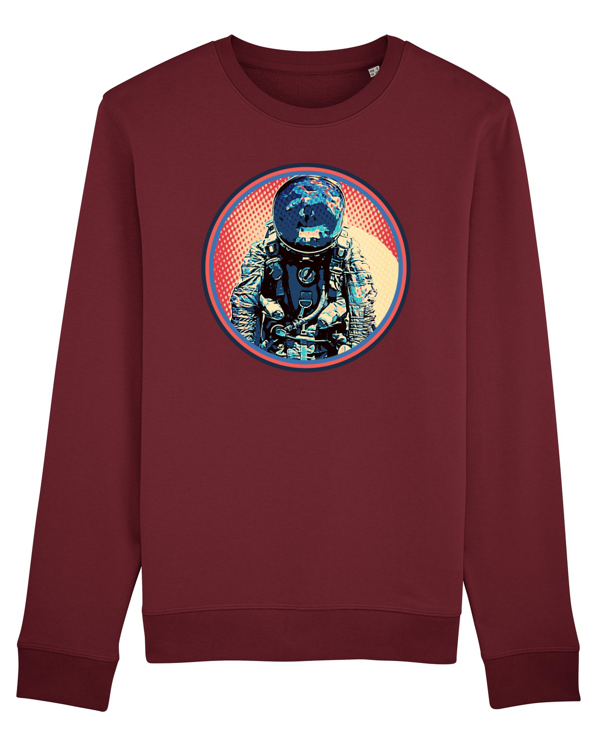 Bluză mânecă lungă Unisex Rise Burgundy