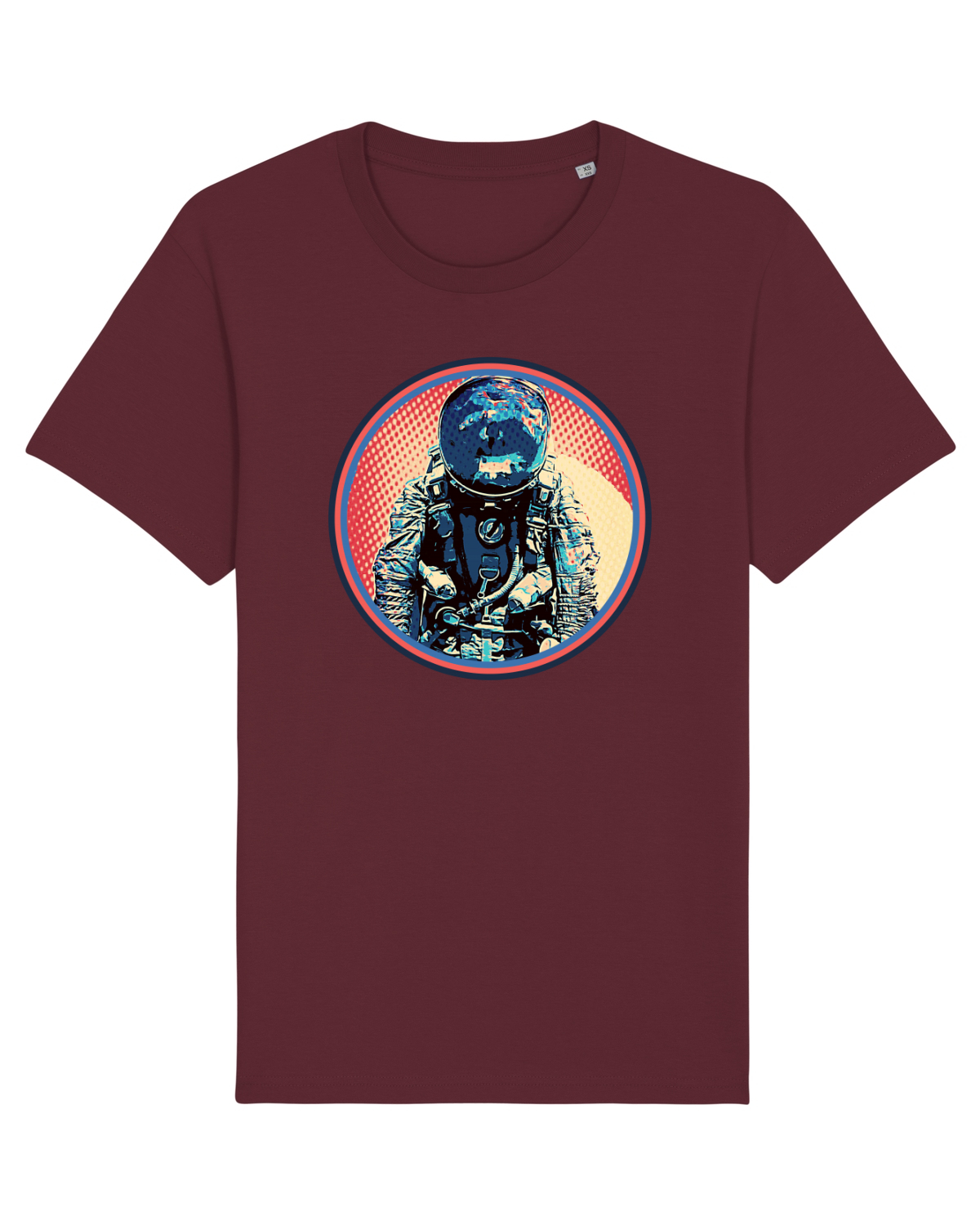 Tricou mânecă scurtă Unisex Rocker Burgundy