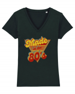 Made In The 80'S Tricou mânecă scurtă guler V Damă Evoker