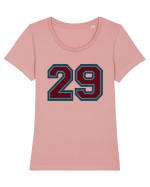 Jucator Numarul 29 Tricou mânecă scurtă guler larg fitted Damă Expresser