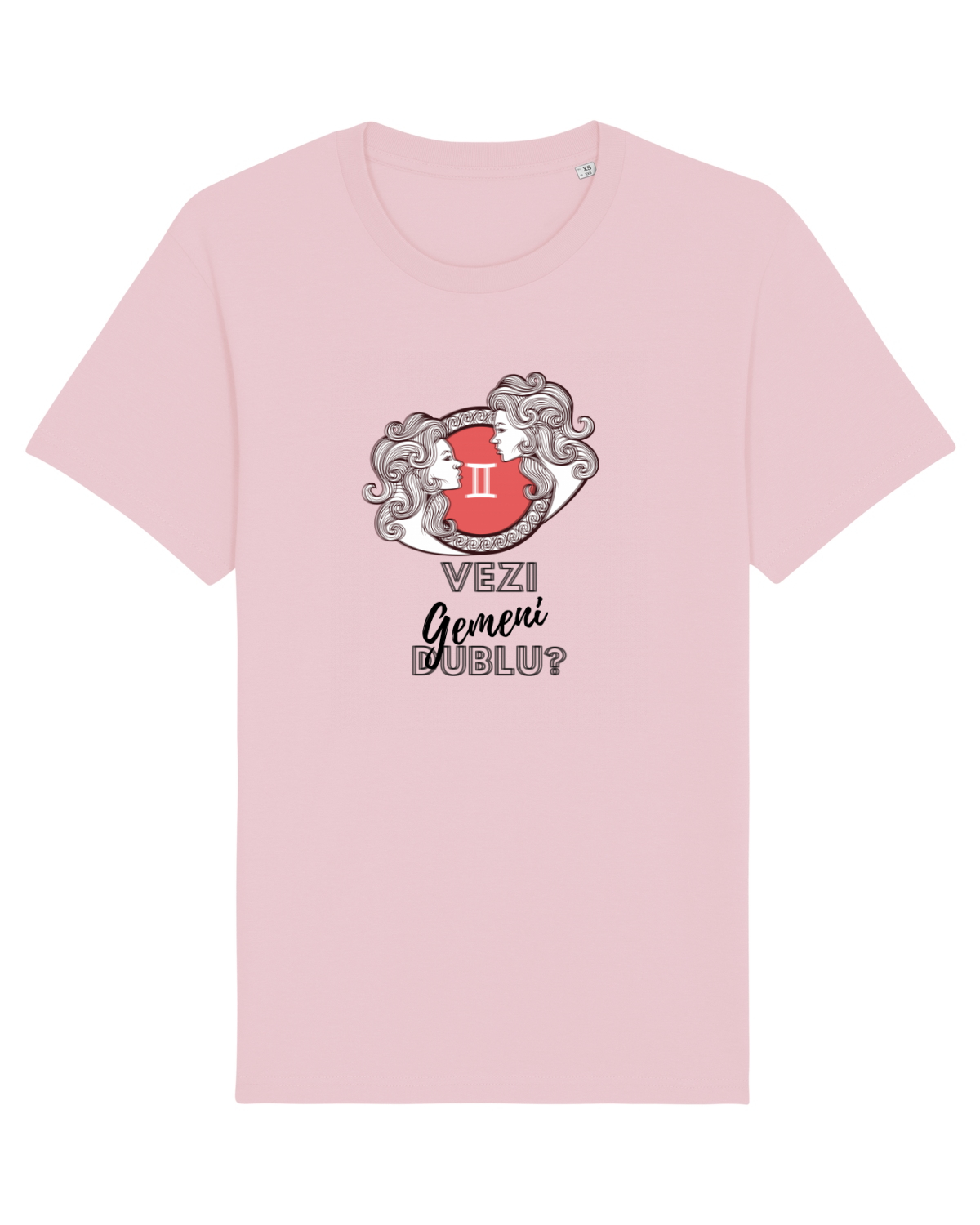 Tricou mânecă scurtă Unisex Rocker Cotton Pink