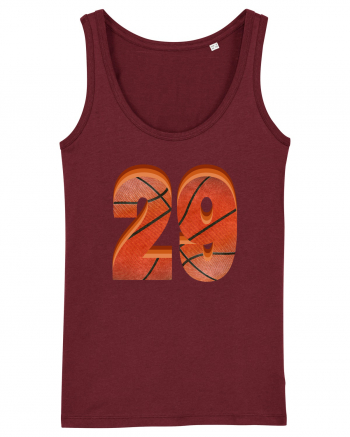 Jucator Basketball Numarul 29 Burgundy