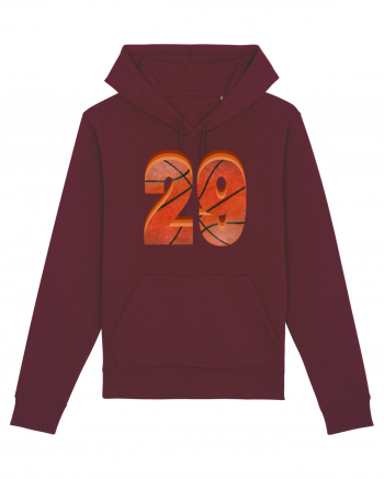 Jucator Basketball Numarul 29 Burgundy