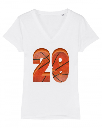 Jucator Basketball Numarul 29 White