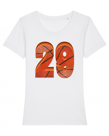 Jucator Basketball Numarul 29 White