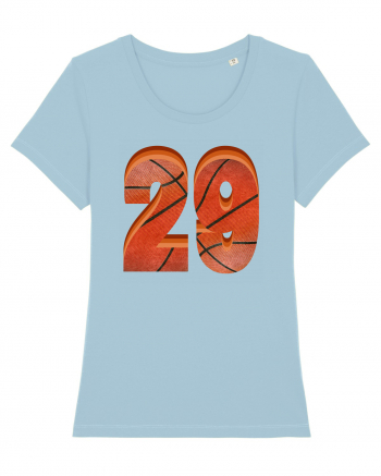 Jucator Basketball Numarul 29 Sky Blue