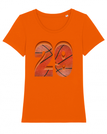 Jucator Basketball Numarul 29 Bright Orange