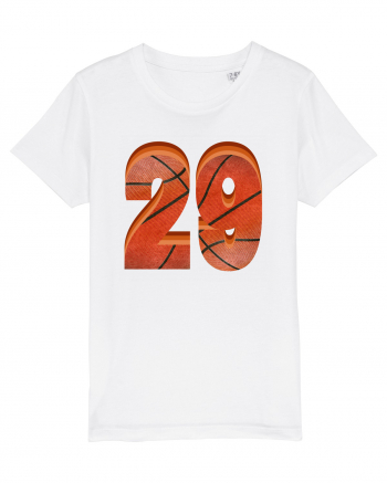 Jucator Basketball Numarul 29 White